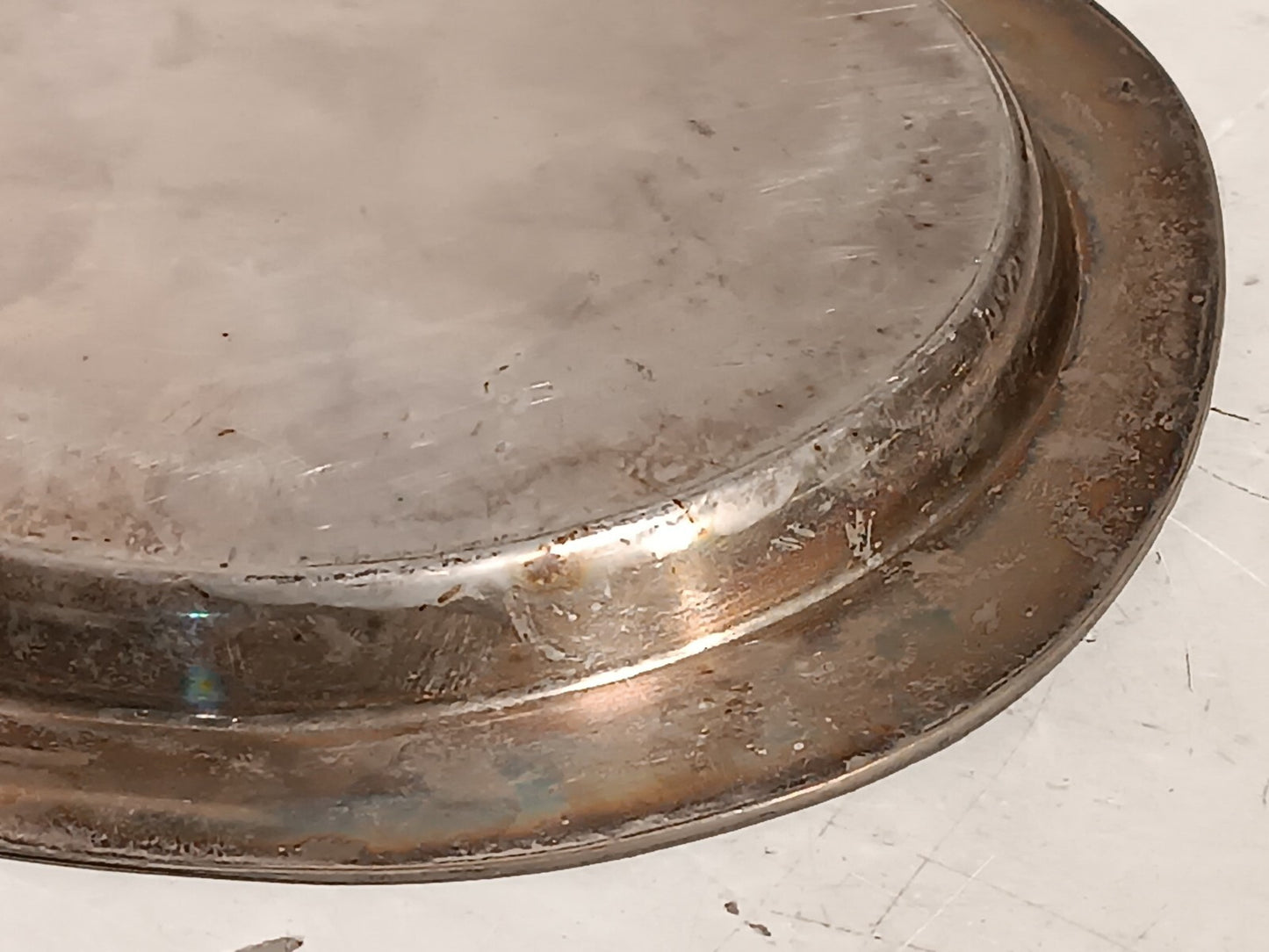 Vintage Glastonbury 503 Silver Serving Plate Art Deco 13" Diameter