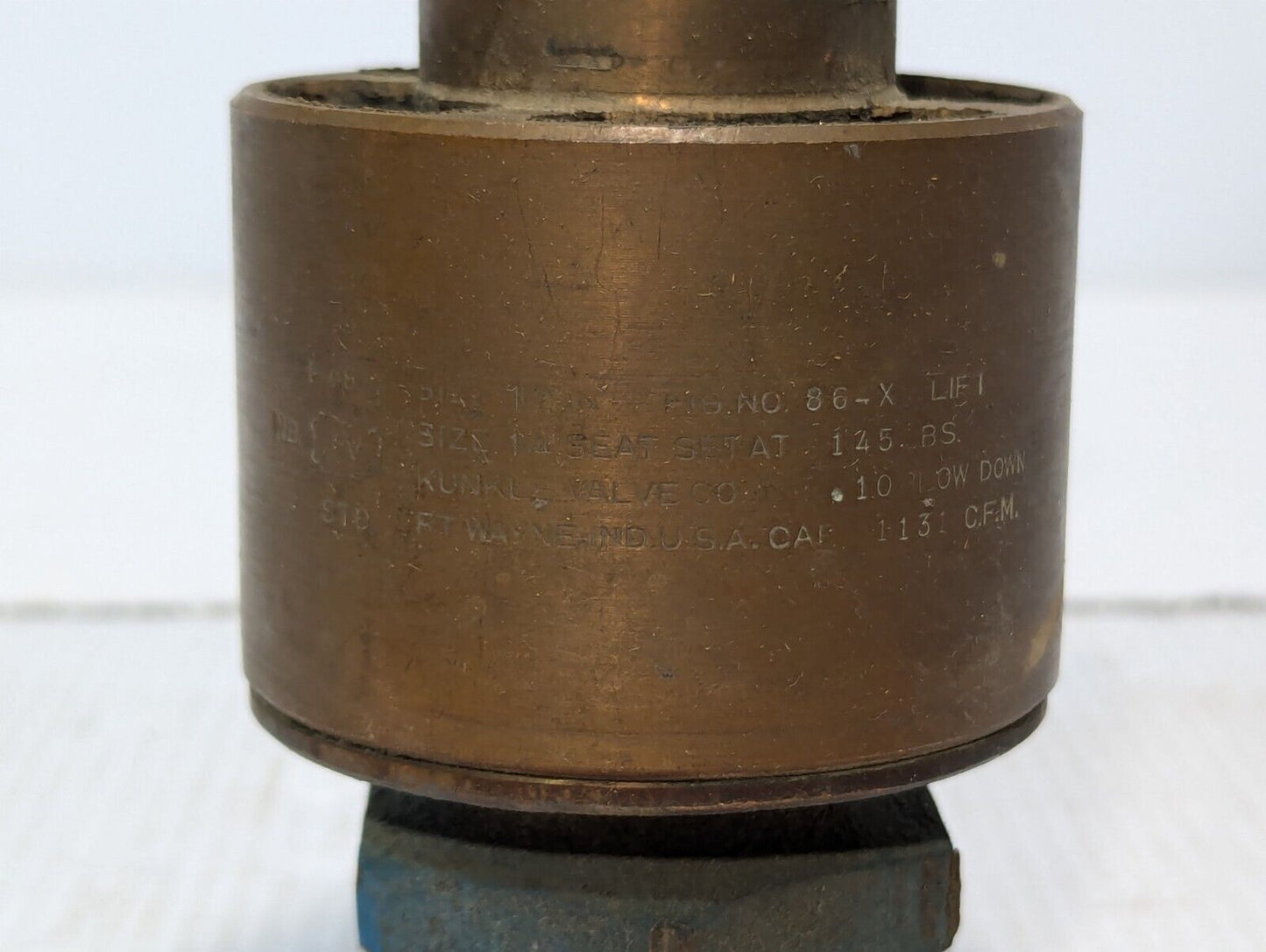 Kunkle 86-X Bronze Pressure Relief Valve, Size 1-1/2", 1131cfm - Free Shipping