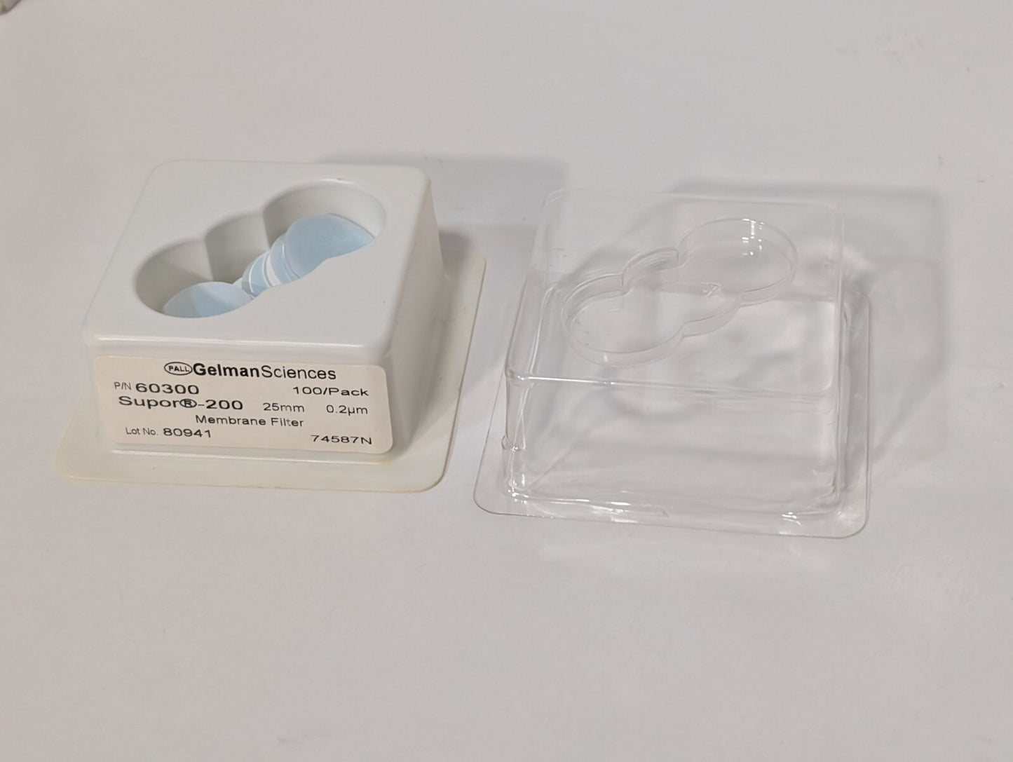 2 Packs: Pall Gelman Sciences 60300 Supor-200 Membrane Filter Discs, 25mm, 0.2μm