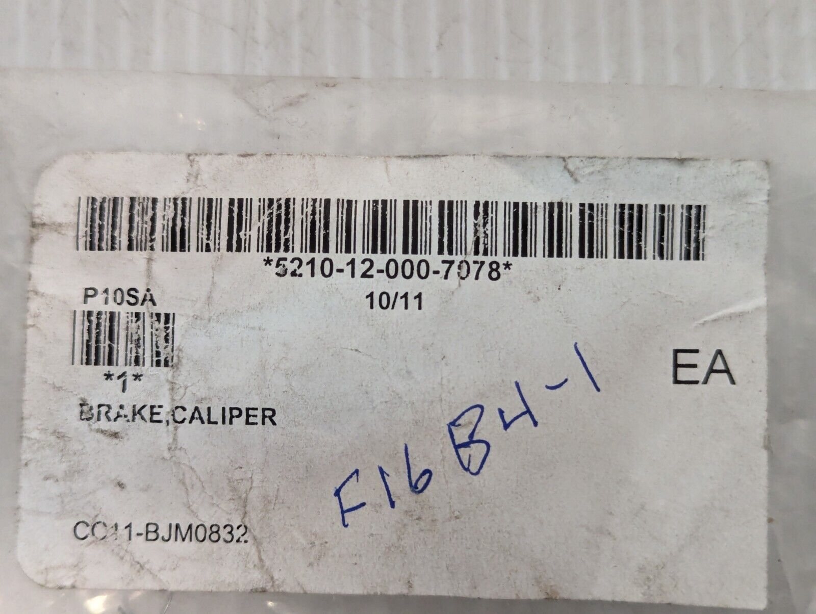 Tolomatic 07050000, P10SA, F16 B4-1, Brake Caliper Assembly - Free Shipping