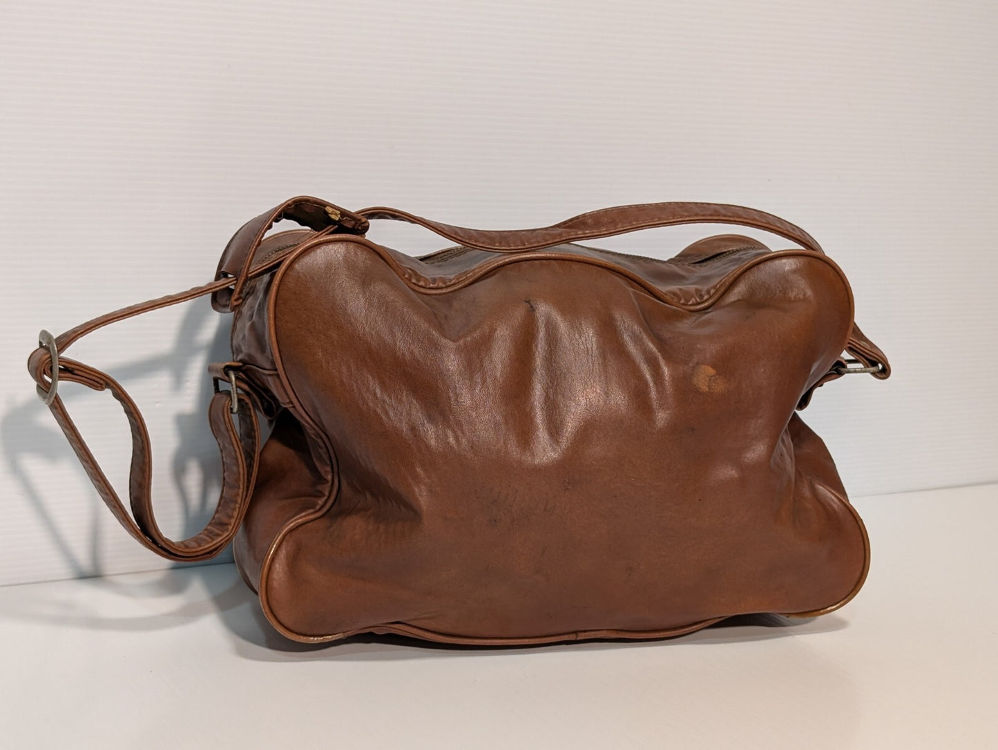 Vintage Samsonite Brown Shoulder Bag, Carry-On Luggage, 1970's