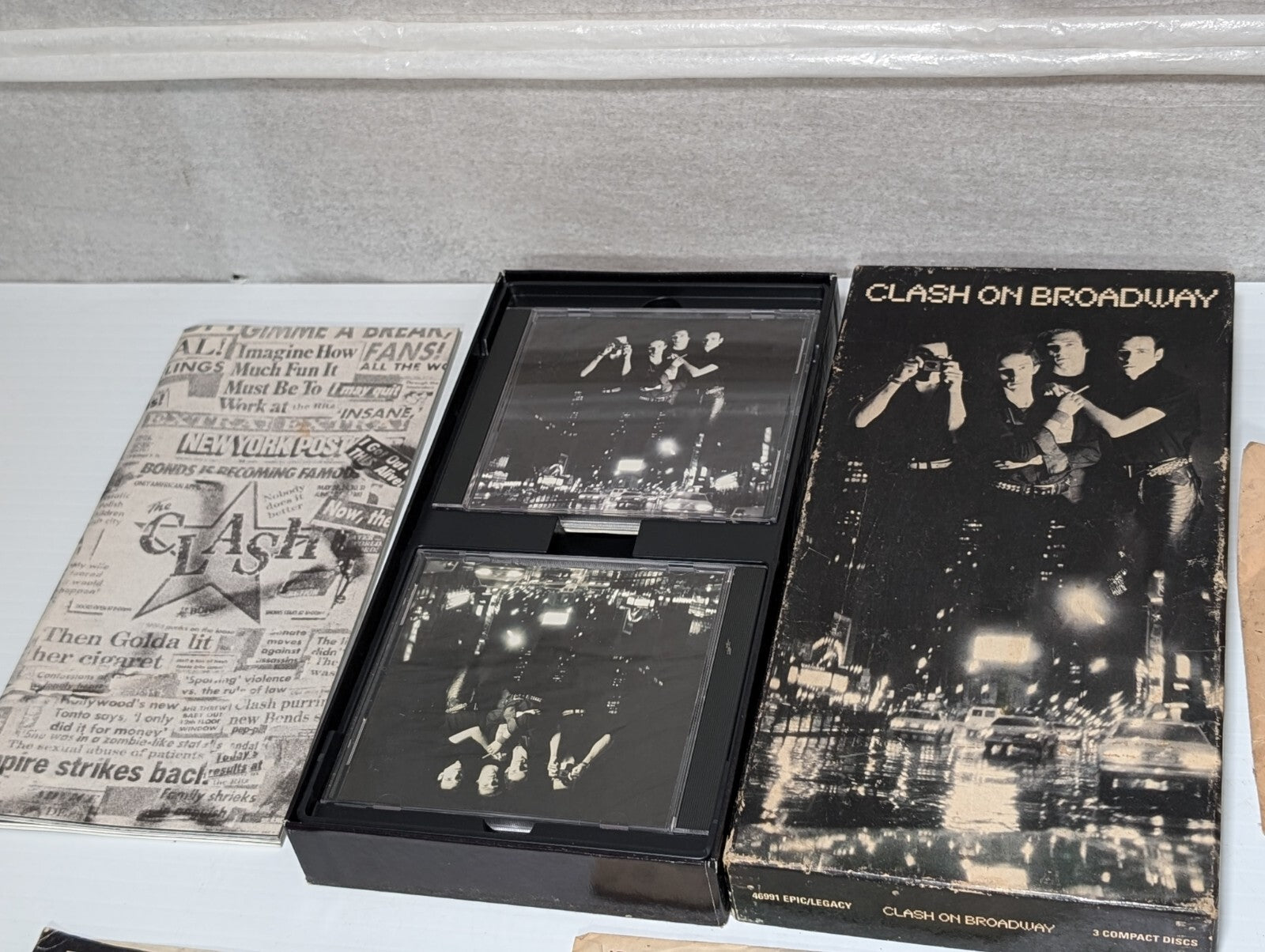 The Clash - Clash On Broadway Box Set, 3 CD’s With Booklets, 1991, Complete Set