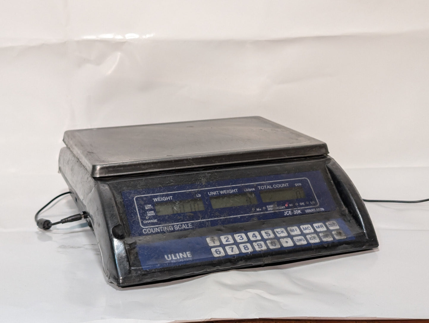 Uline JCE-30K Counting Scale, Plug, 60lbx0.002lb, Working