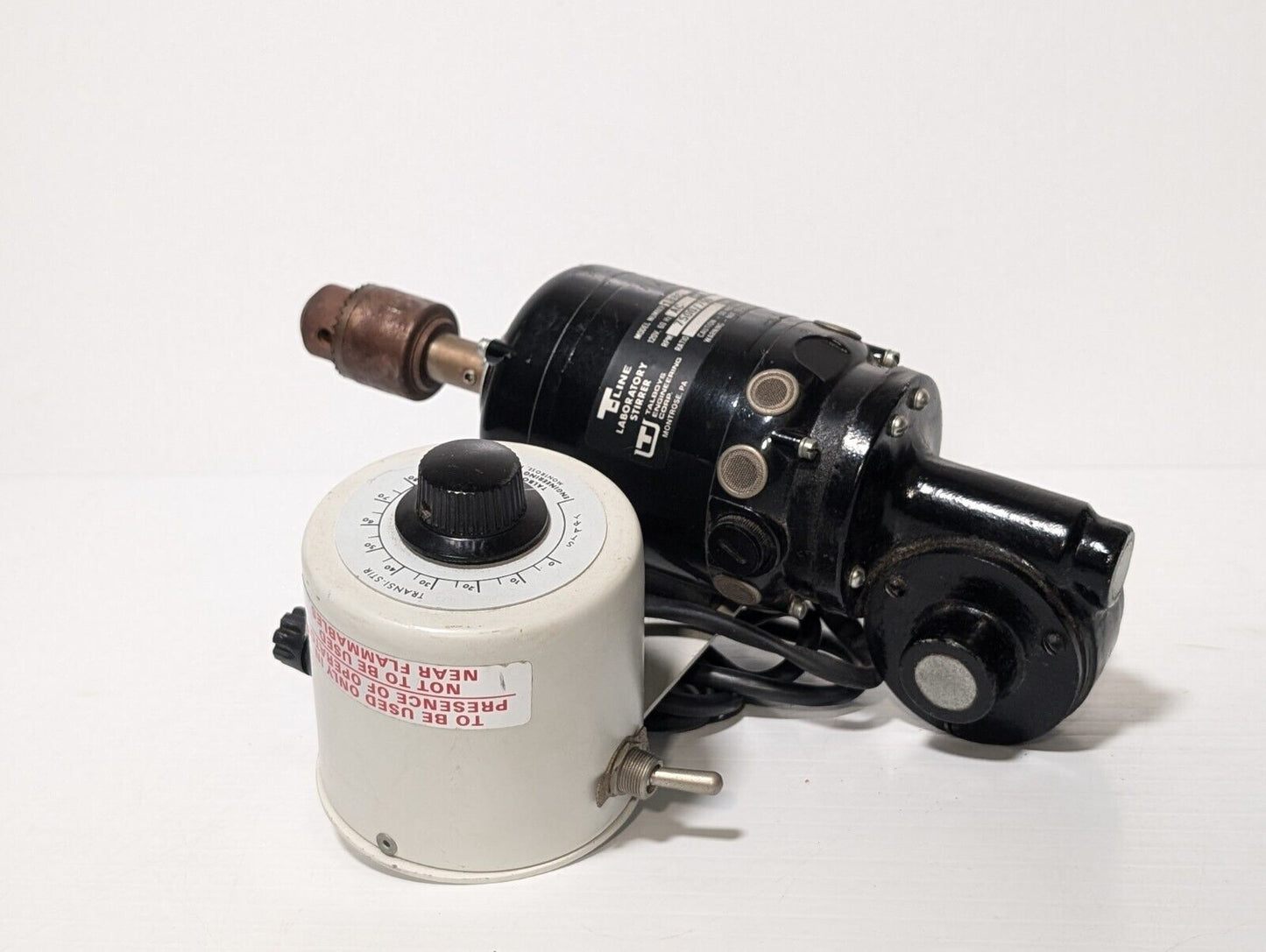 Talboys T-Line Model 138C Laboratory Stirrer, 120vac, 7500/750rpm, 2.75A, 1/8hp