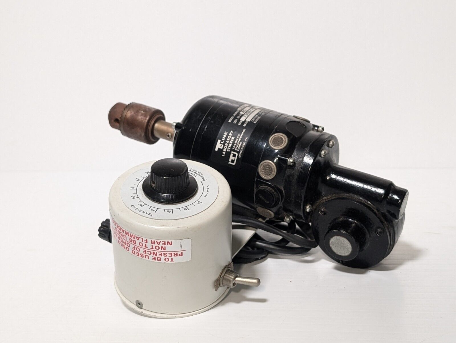Talboys T-Line Model 138C Laboratory Stirrer, 120vac, 7500/750rpm, 2.75A, 1/8hp