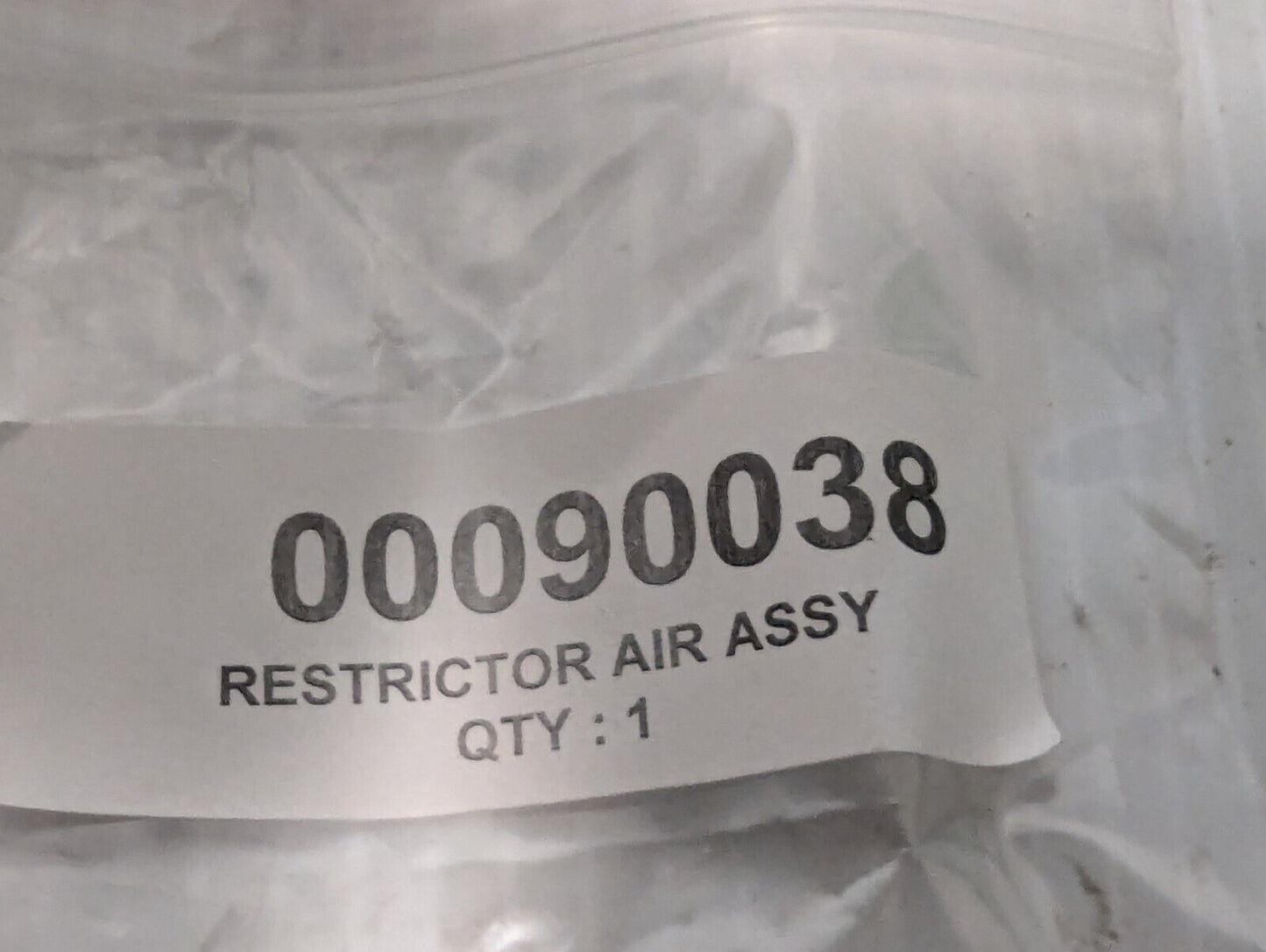 00090038 Gas Flow Restrictor Air Assembly - Free Shipping