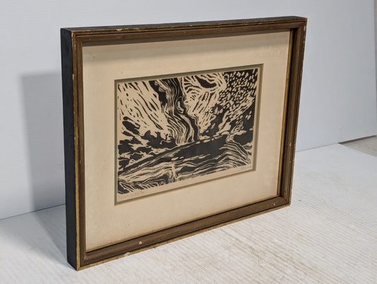 Tornado Watch Art Print by NE Bowen, 1970, 5 of 500, 12" x 8" w/o Frame
