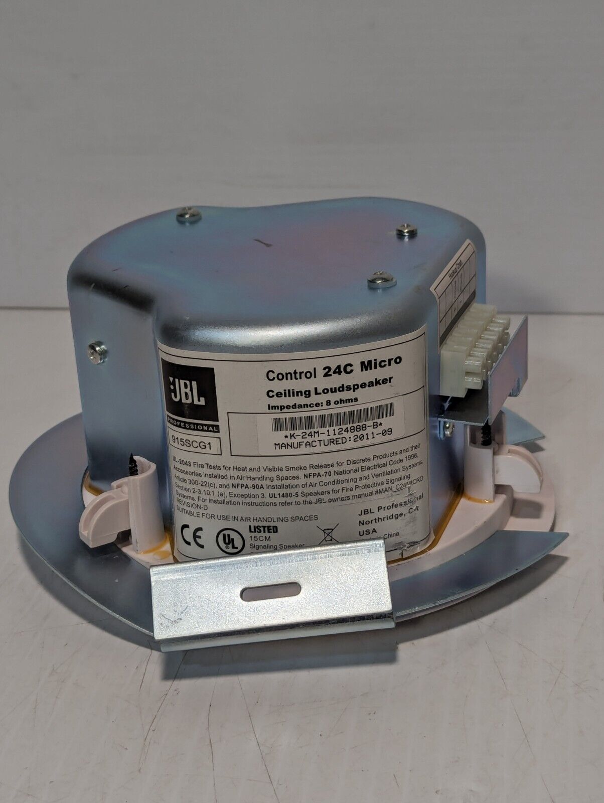 JBL Control 24C Micro ceiling loudspeaker, 8 ohms impedance