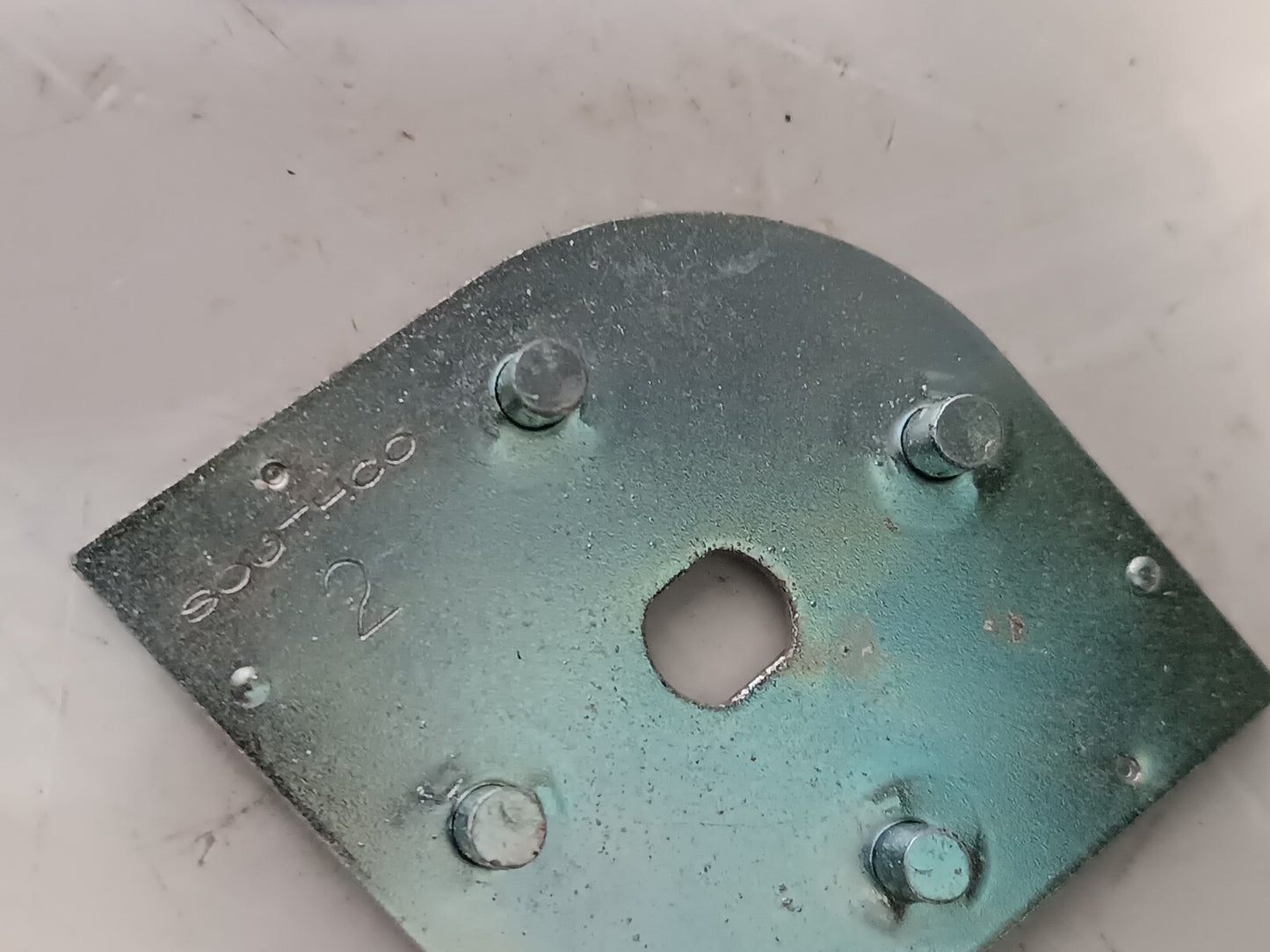 Southco 01-13-45 Flush Cam Cup Recessed Latch CCW Flat Handle, Black