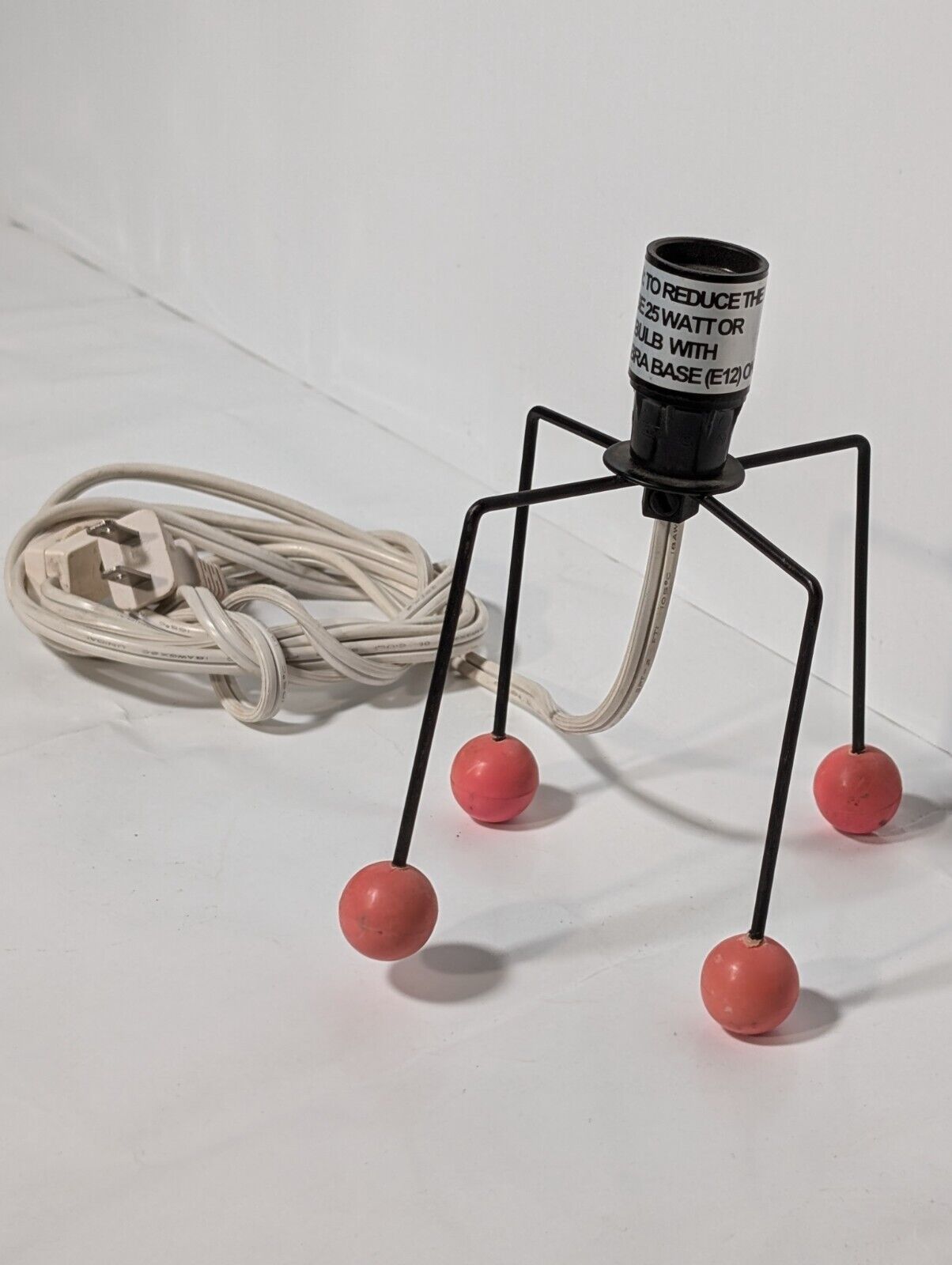 Unique Pedestal Table Lamp - Great for a Childs Room - No Shade