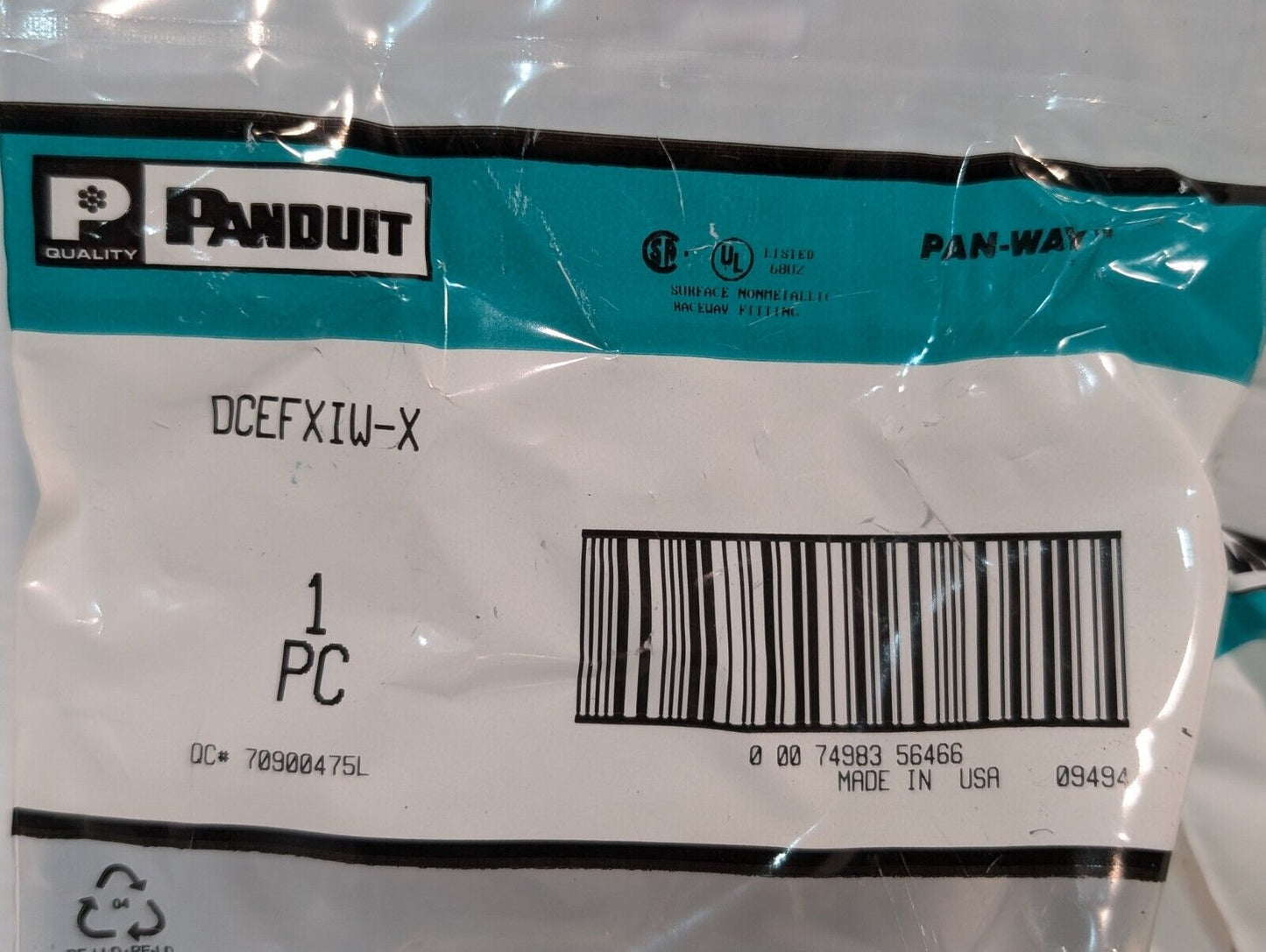 (Lot of 23) New PANDUIT DCEFXIW-X Drop Ceiling/Entrance End Fitting - Free Ship