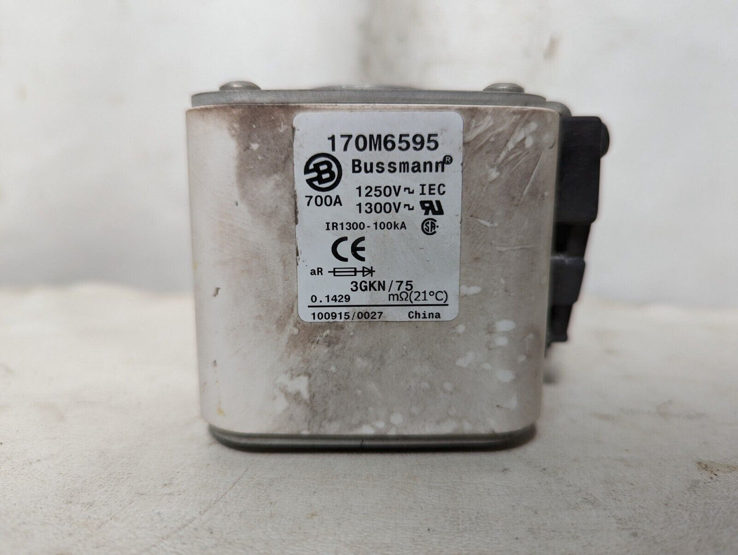 Bussmann 170M6595 fuse-link, 700A, 1250VAC, 3GKN/75
