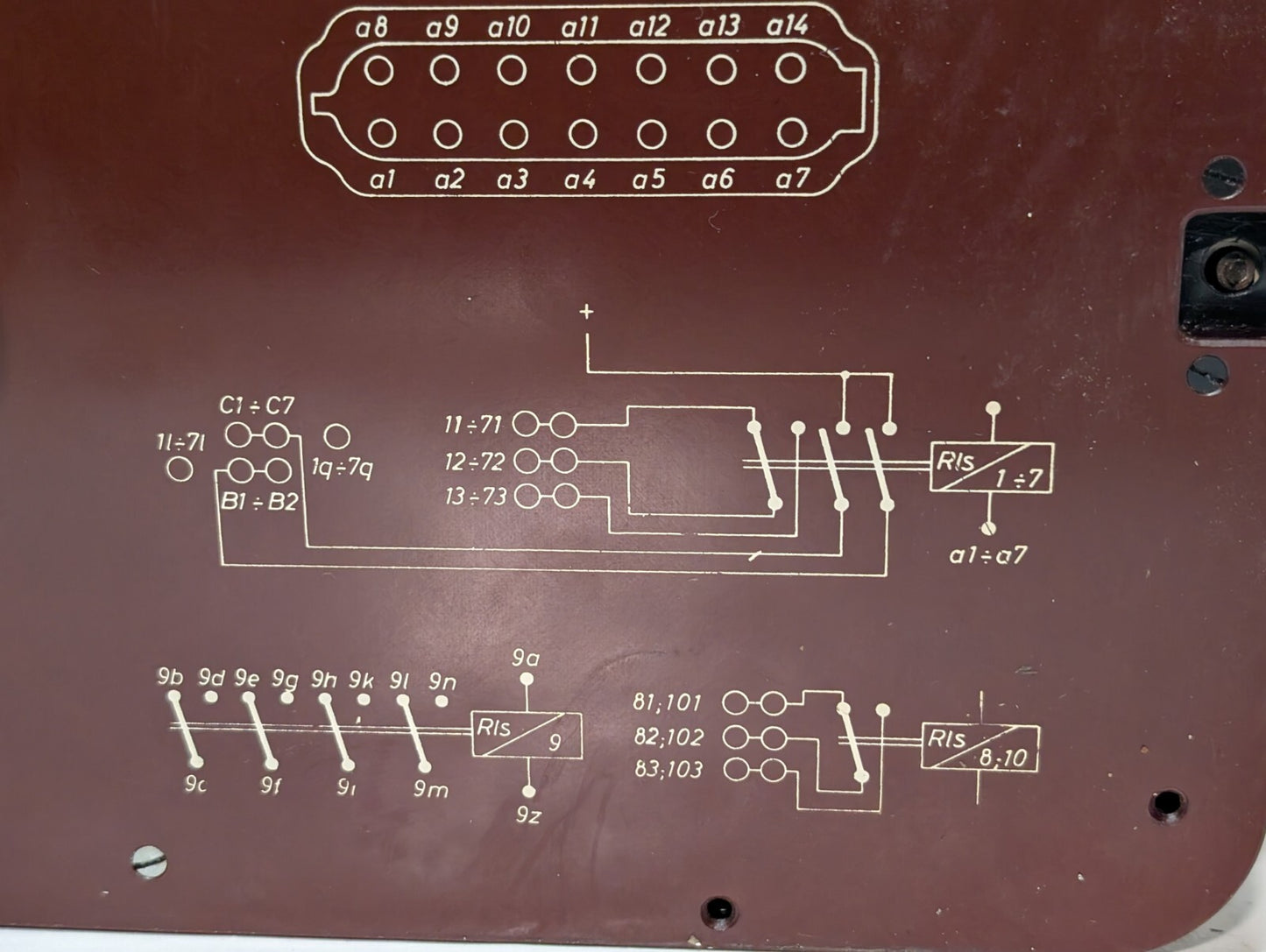 Vintage Bachmann Control Panel with Multiple Wiring Points, Excellent Prop