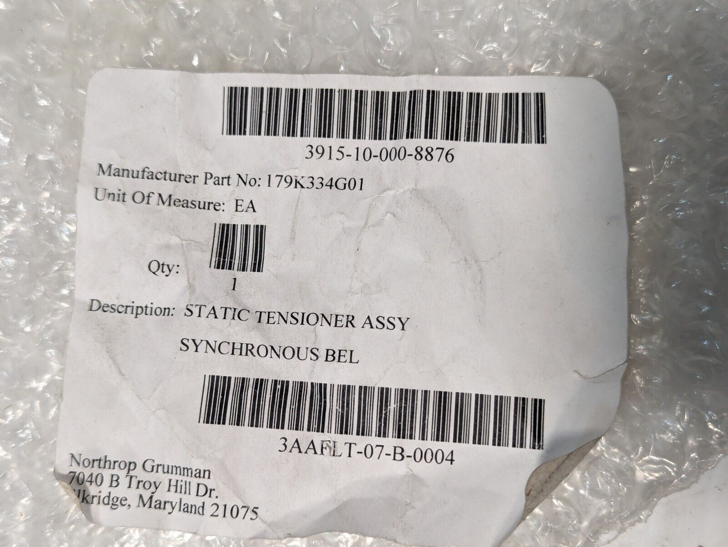 179K334G01 Lift O Mat Idler Pulley Static Tensioner - Free Shipping