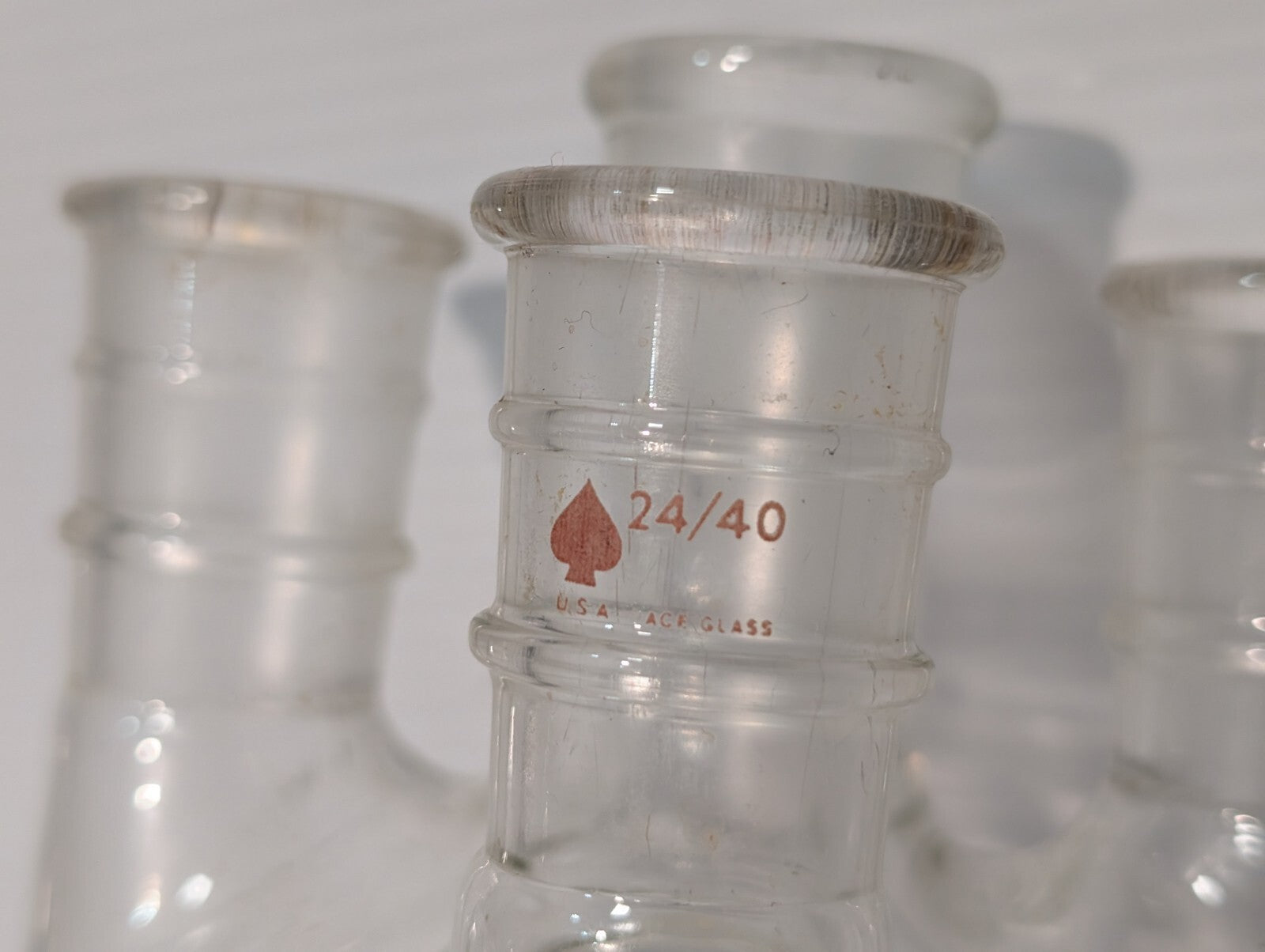 Tudor Scientific (Ace) 1000ml 4-Neck Boiling Flask, (3) 24/40 Joints