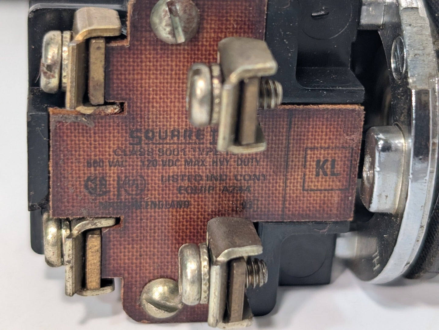 Allen Bradley 800T-A2B 800T-H2A Push Button Selector Switch + Square D 9001 KL