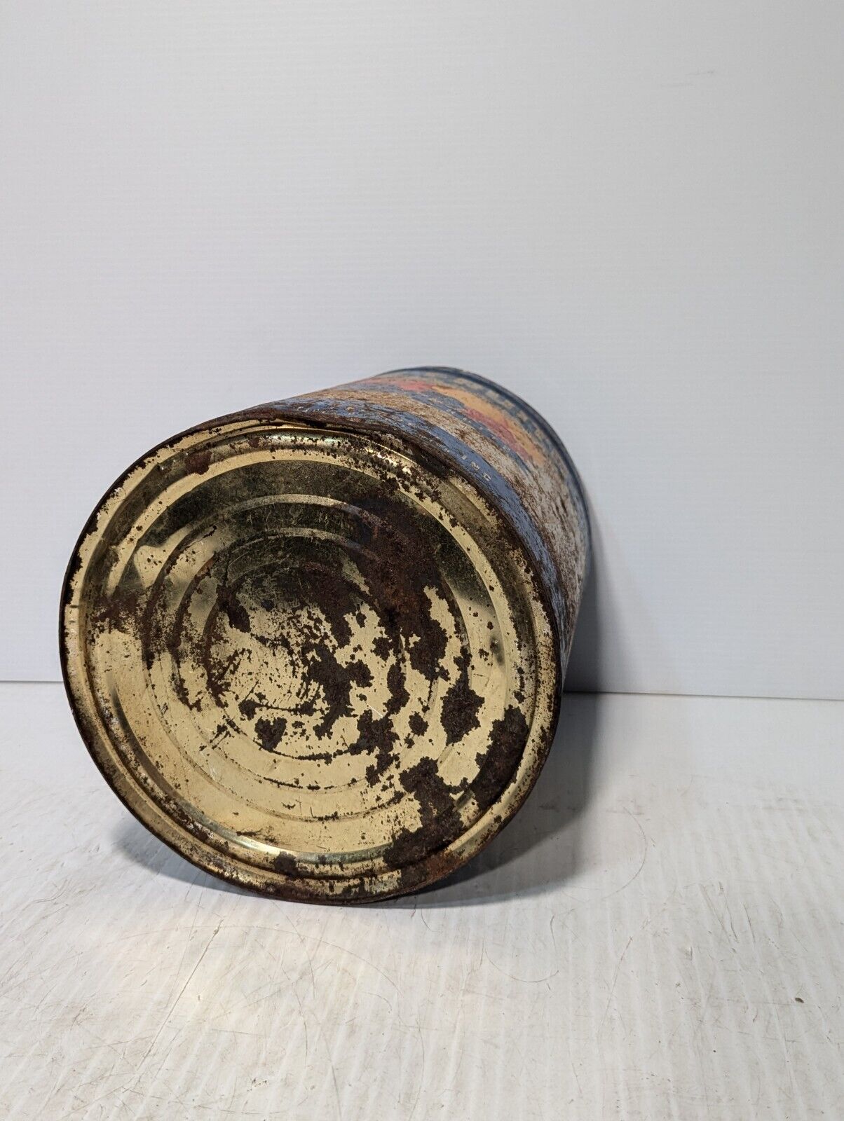 Frigid Fruits Large 10 Pound Tin, Vintage Canning Tin, Michigan - Free Shipping
