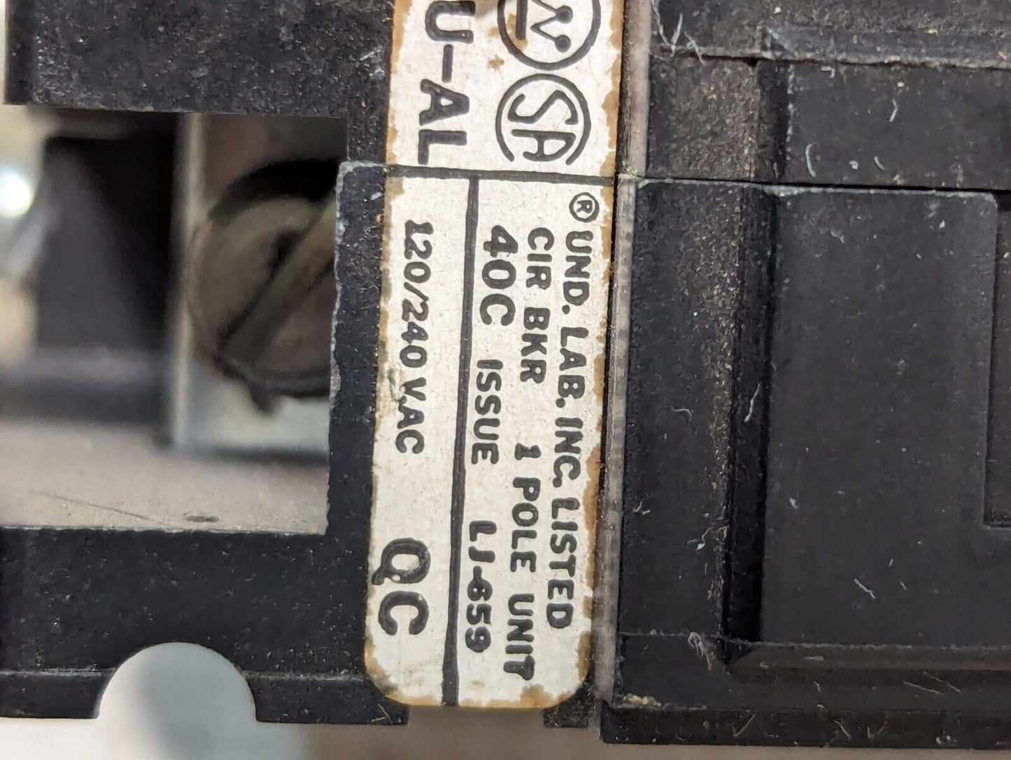 Westinghouse QC1060 Circuit Breaker, 60A, 120/240vac, 1-Pole - Free Shipping