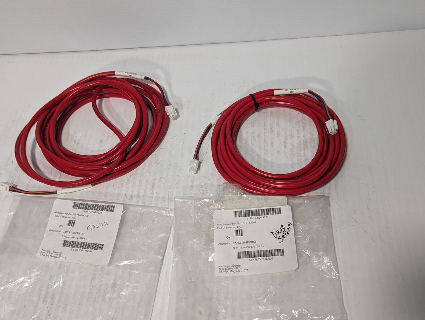 Turck U-18917, 164K14G01 cable assembly, W341 L4000 E-Stop 9 - Free Shipping