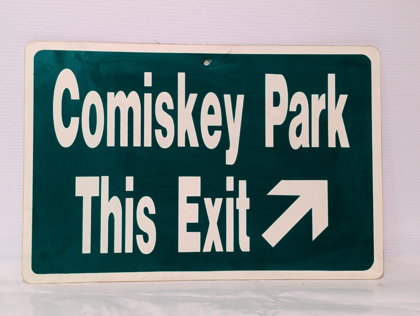 Vintage Comiskey Park White Sox Stadium Exit Sign