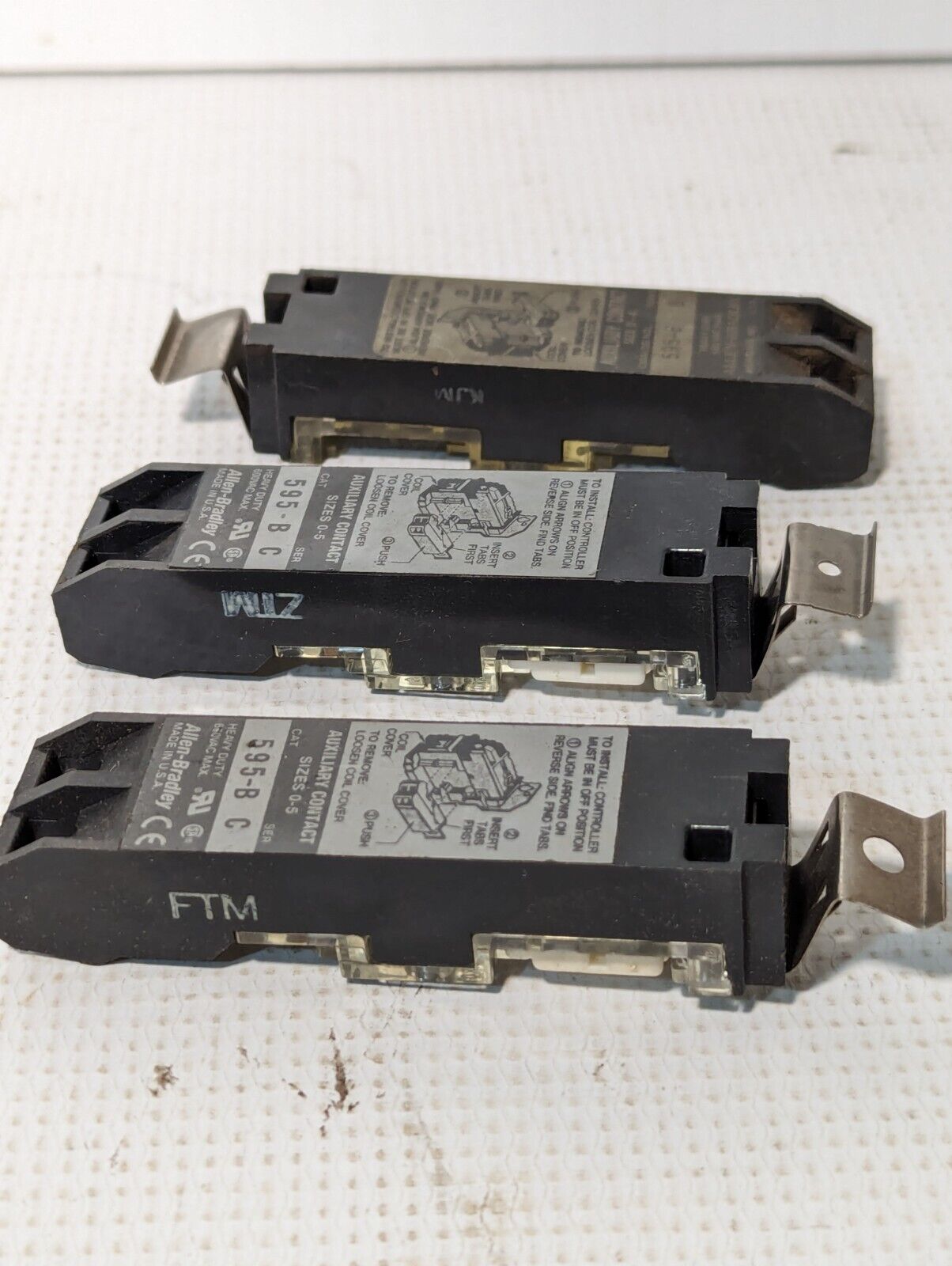 Allen Bradley 595-B Heavy Duty Size 0-5(-4) Auxilary Contact - Free Shipping