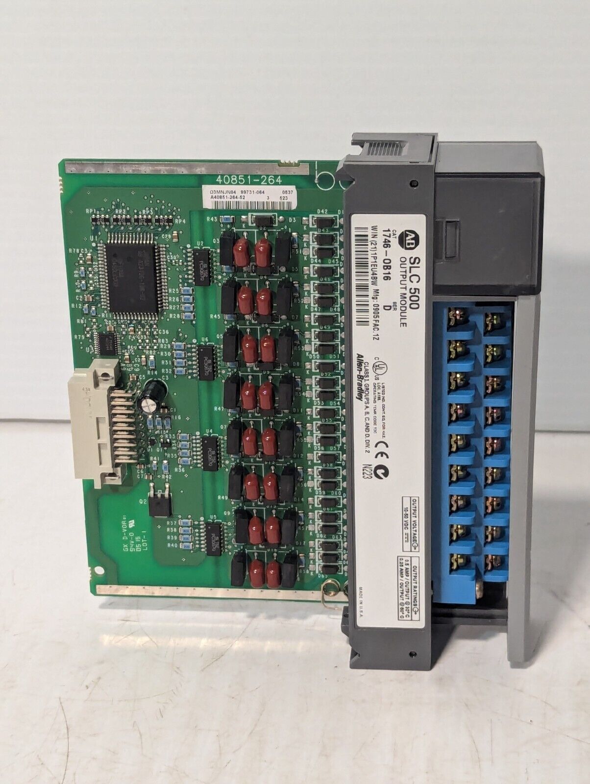 Allen-Bradley 1746-OB16 Ser D - SLC500 Output Module - Free Shipping+Returns