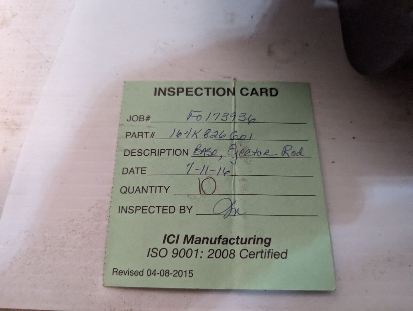 3915-17-000-2942 164K826G01 Ejector Rod Base - Free Shipping+Returns