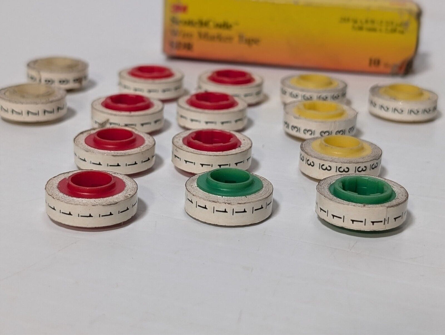(16 Rolls) 3M ScotchCode SDR-10-19 Wire Marker Tape Refill Rolls