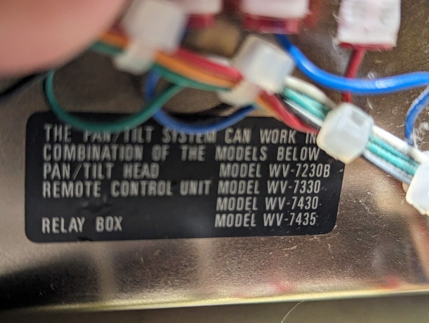 Panasonic WV-7330 remote control unit