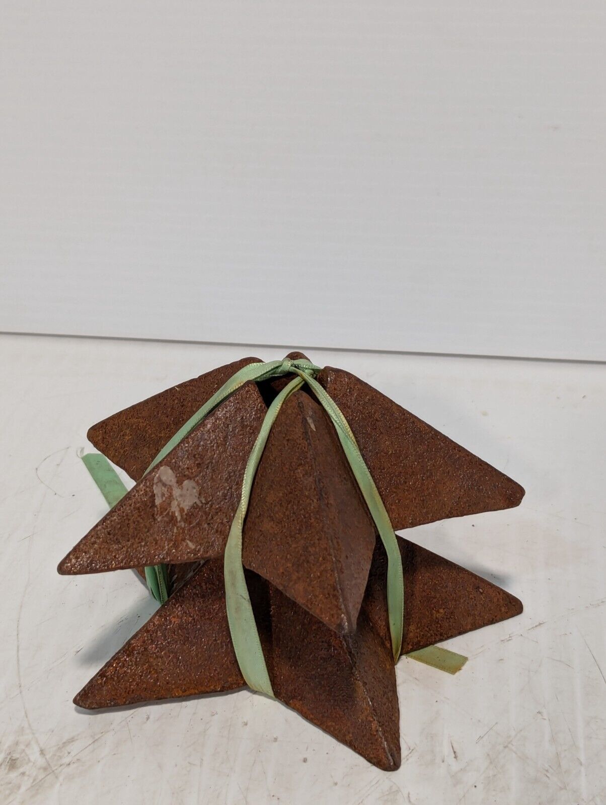 Set of 2 Antique Star-Shaped Rustic Christmas Candle Holders - Free Shipping
