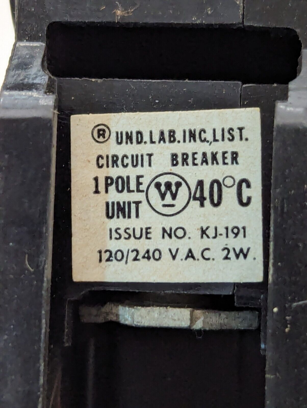 Westinghouse QC170 Quicklag-C 70A Circuit Breaker 1 Pole 120/240 - Free Shipping