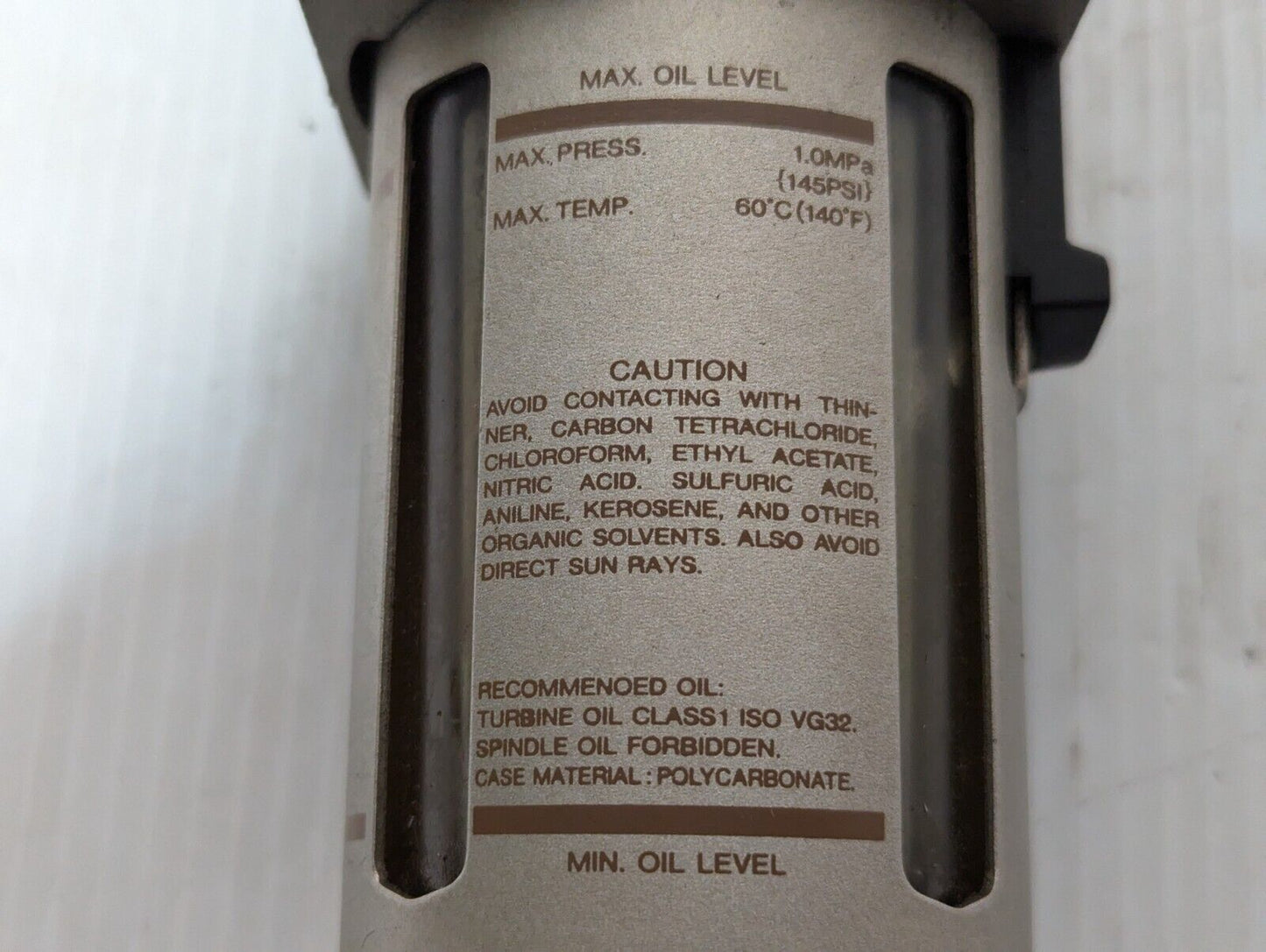 SMC NAL4000-N03-3 Pneumatic Air Line Lubricator, 3/8"npt - Free Shipping