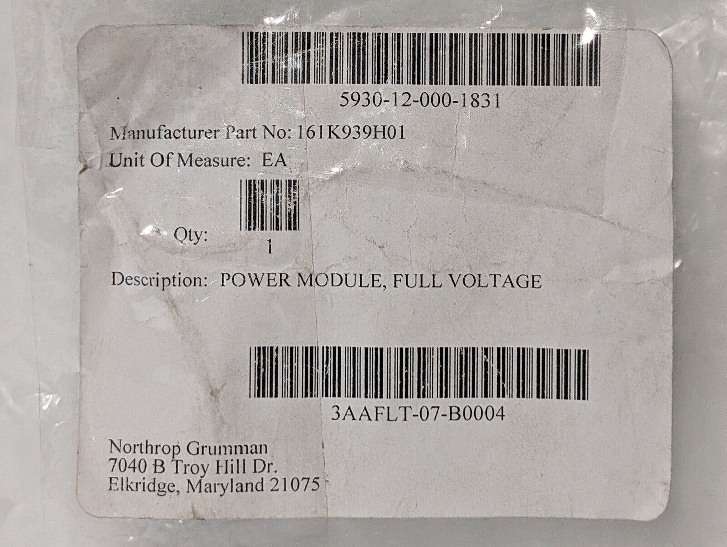 Allen Bradley 800T-N330 Bulletin 800T Input Power Module, 240 VAC