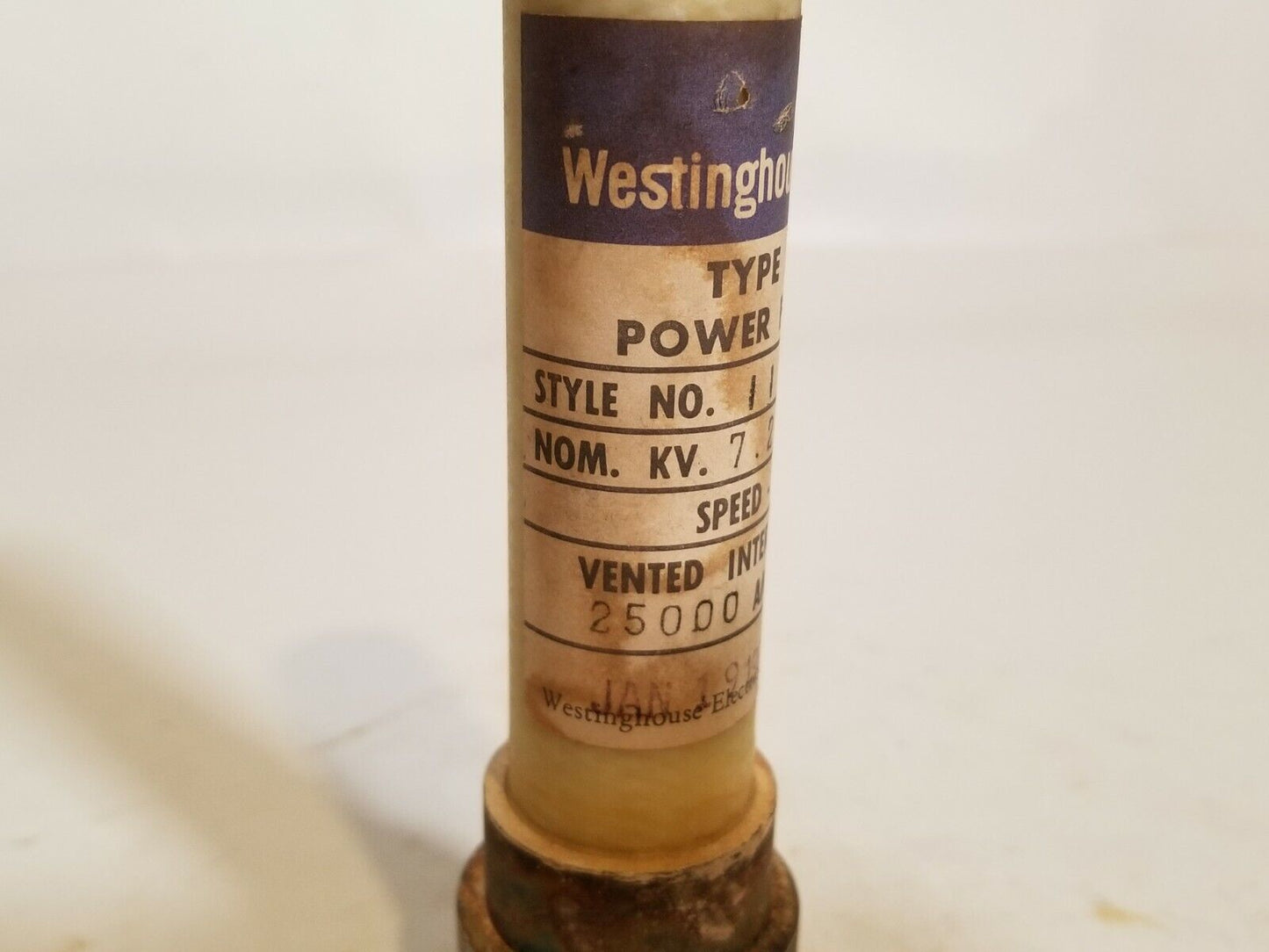 Westinghouse BA-200 117D123A16 200E Power Fuse Refill, New Old Stock