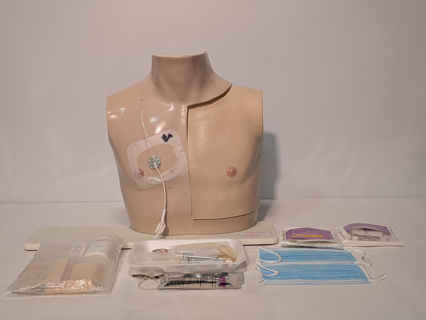 Vata Chester Chest 400P Anatomical Healthcare Model Port Training Mannequin