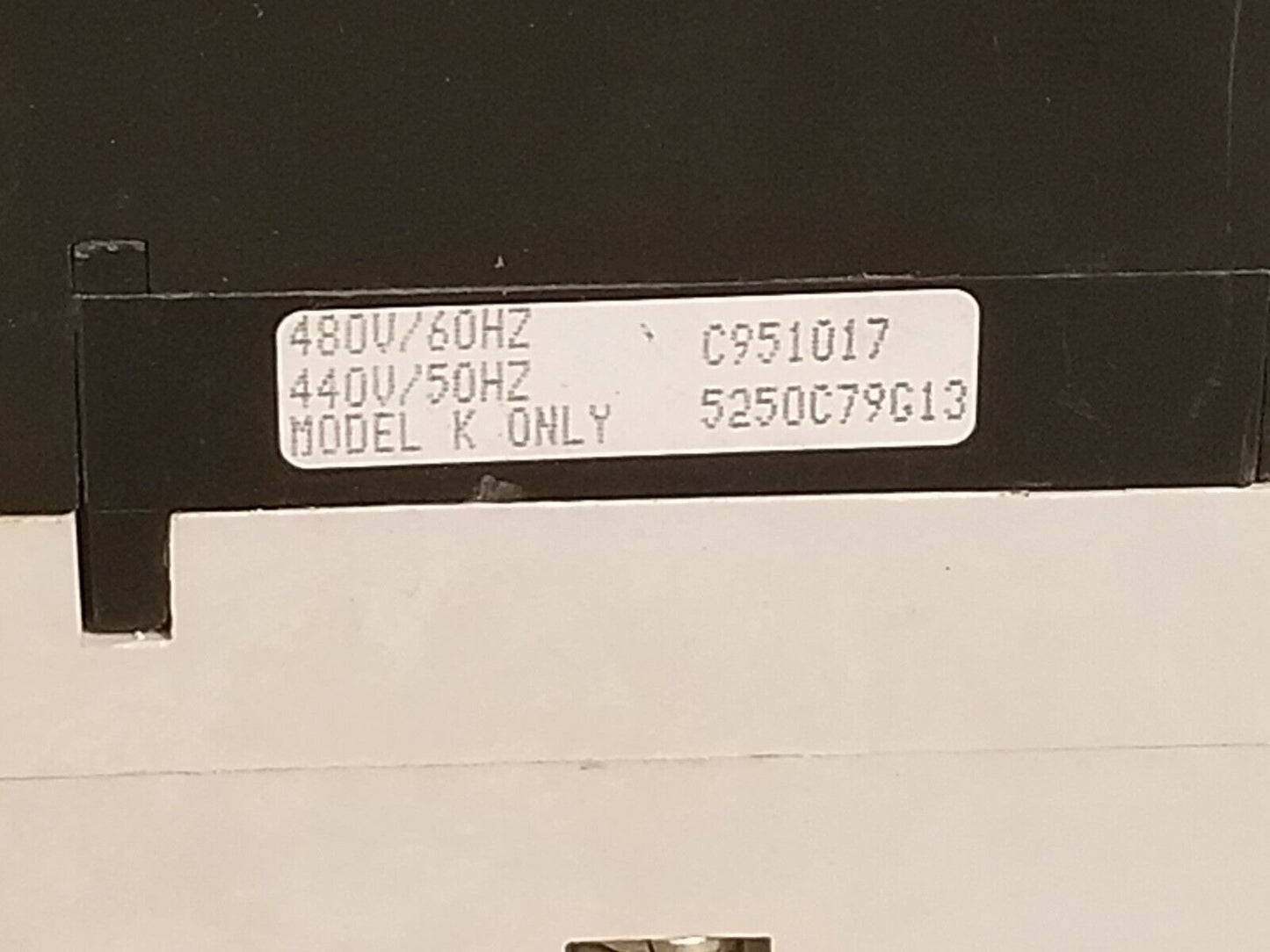 Westinghouse Motor Control A201K4CX 5250C85G07 Size 4 135A with 440/480VAC coil