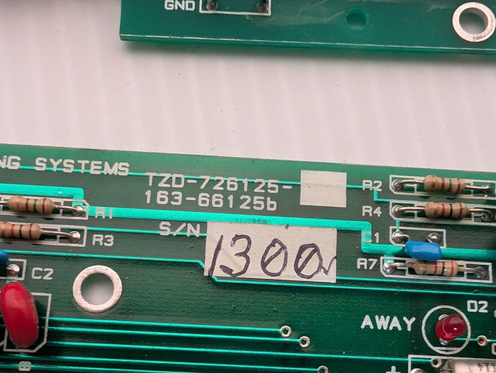 Telesis Marking Systems TZD-726125-B Circuit Board, 163-66125b - Free Shipping