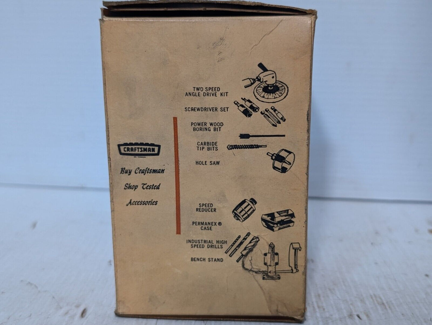 Vintage Sears Craftsman 26291 Angle Head Attachment - Free Shipping+Returns