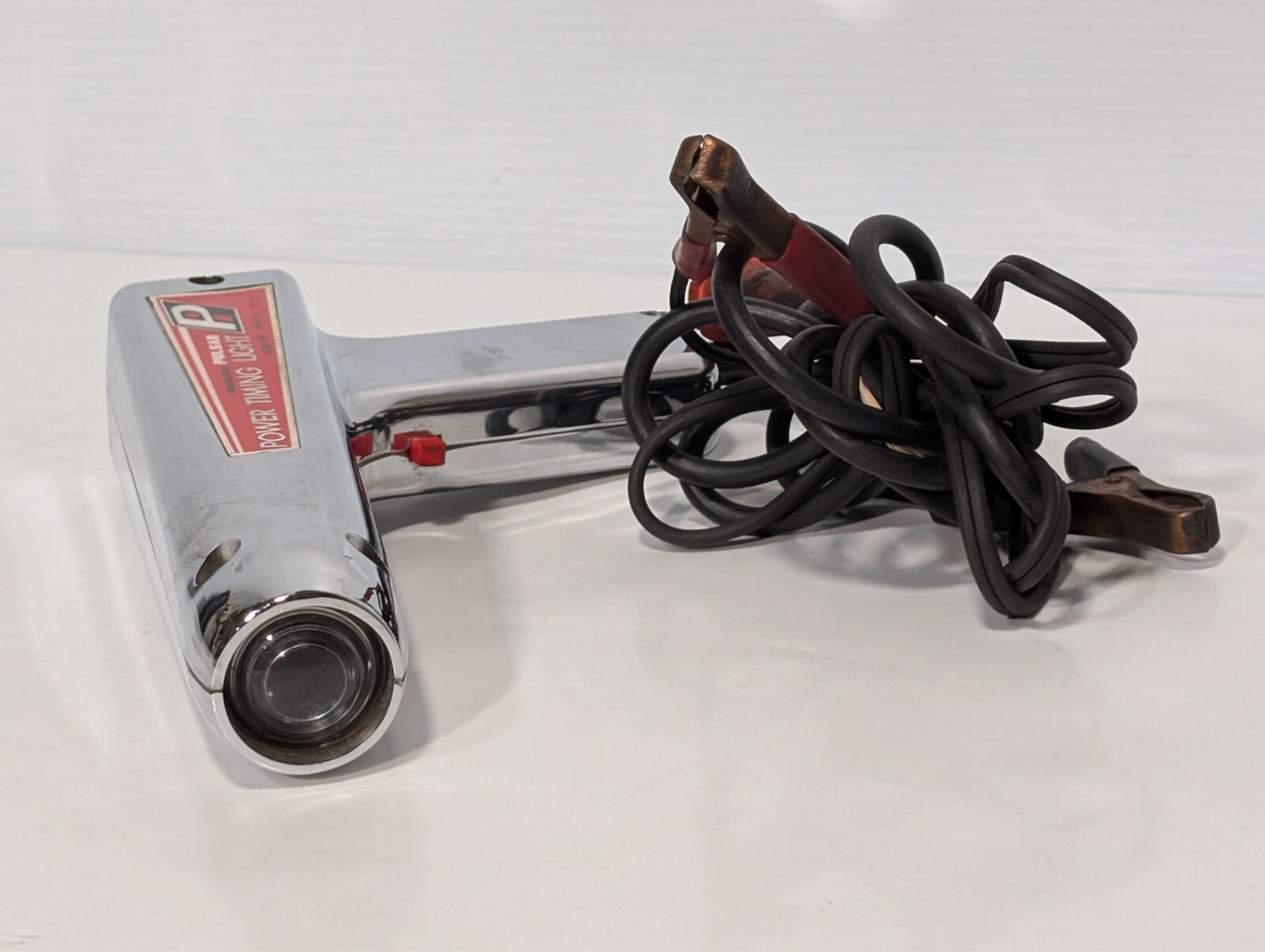 Vintage Chrome Peerless Pulsar Model 150 Power Timing Light Tool Gun