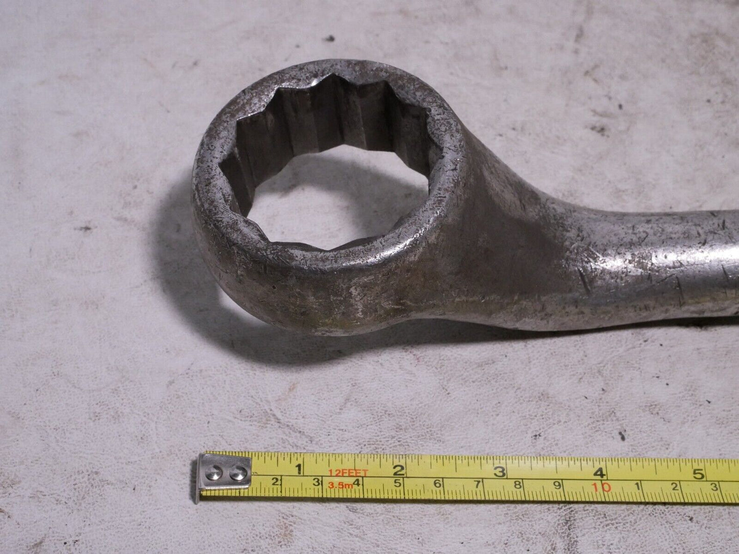 Unbranded large wrench, seemingly 1-7/8 inches by 2 inches, 25.5 inches length