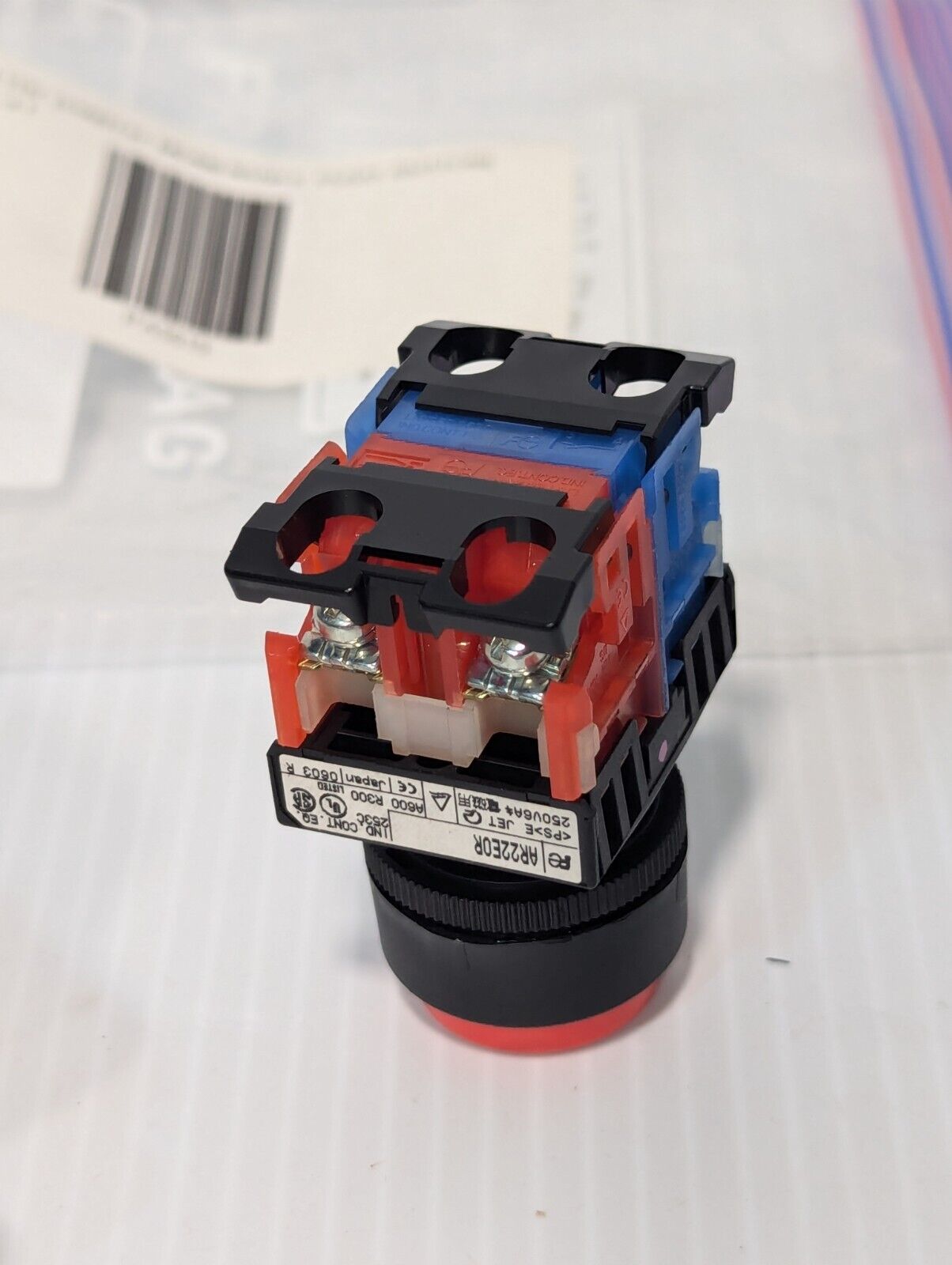 Fuji Electric AR22E0R-11R Pushbutton Momentary Switch, Red Button -Free Shipping