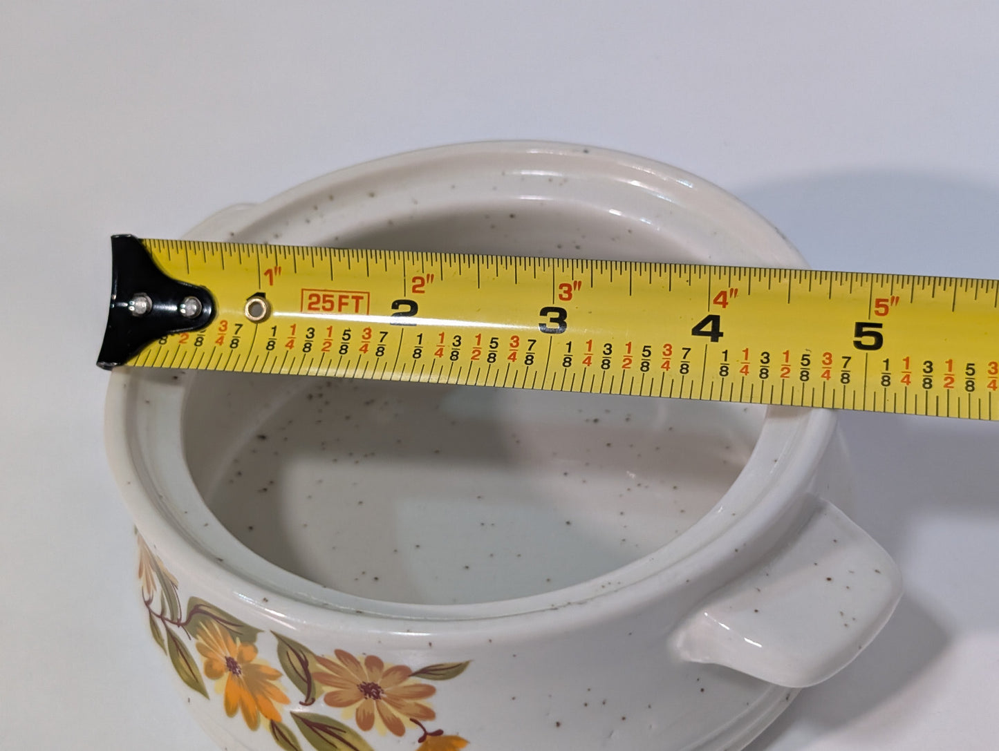 Vintage JMP Capri Bake Serve'nStore Stoneware Daisy Flowers, Pot Pie, Lid, Ladle