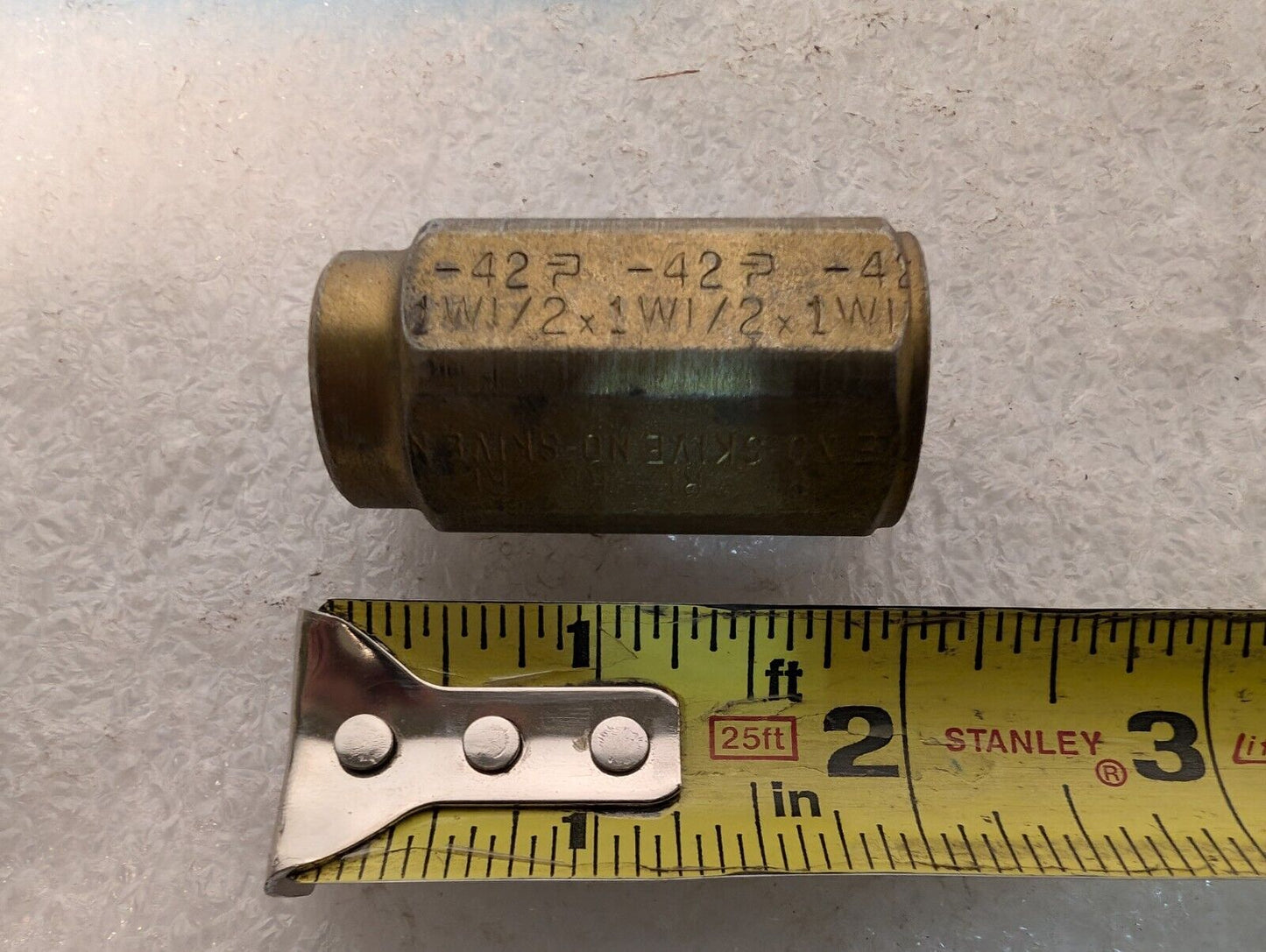 3 Pieces Parker No Skive Field Attachable Hydraulic Hose Brass Fittings