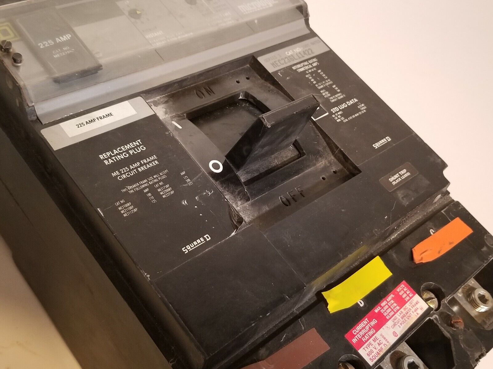 Square D MEC236LI1422 Circuit Breaker w/ Micrologic Solid State Trip ME2225RP