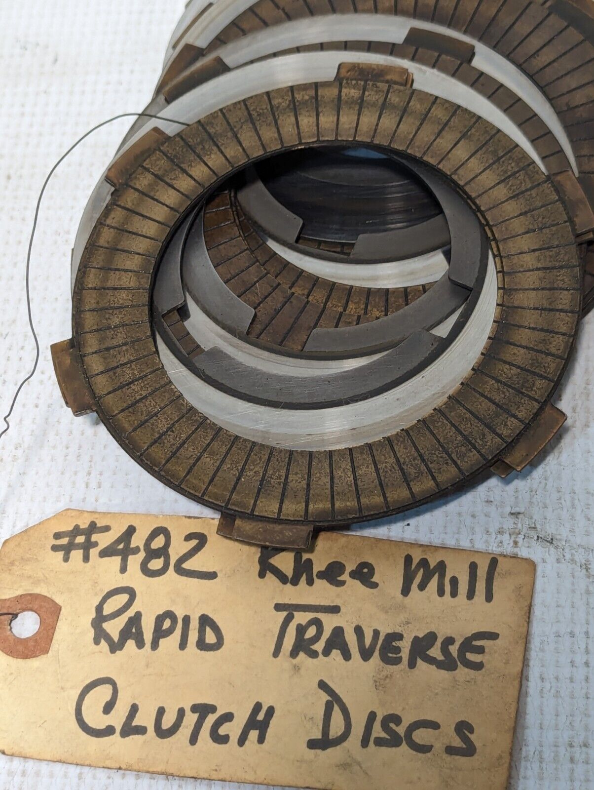Unbranded Set of Clutch Discs for Rapid Traverse Knee Mills