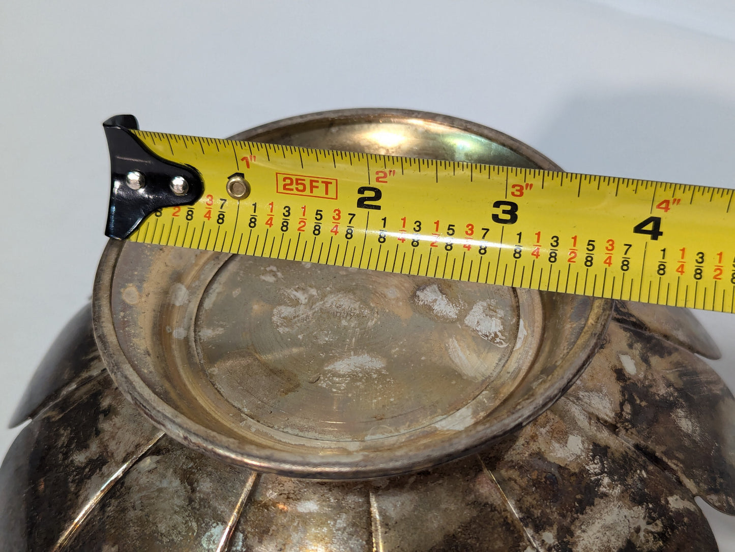Vintage Brass Lotus Candle Holder Cone Incense Burner Dish Nested Removable Part