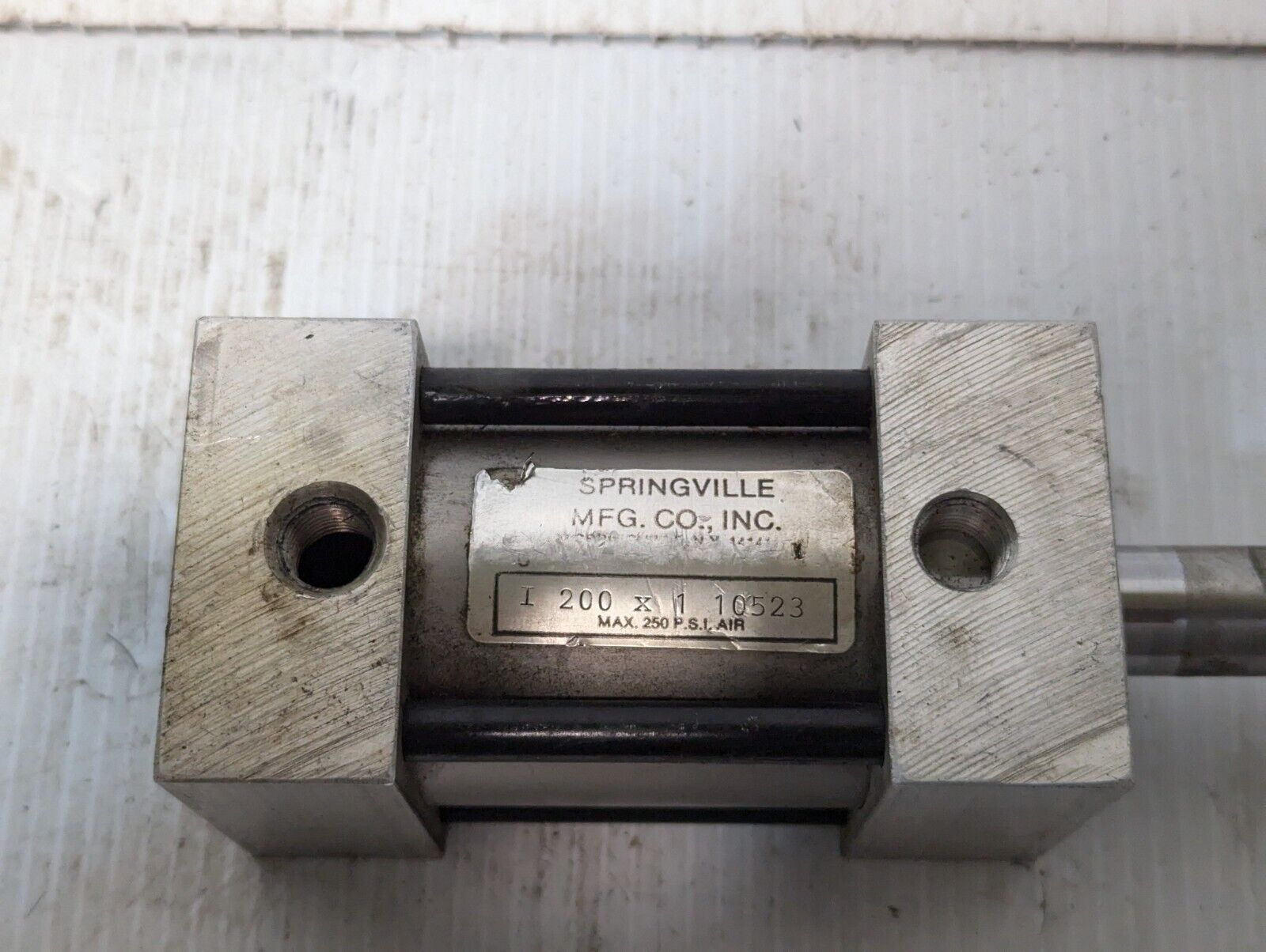 Springville Mfg Co I200x1 Aluminum Cylinder+Returns