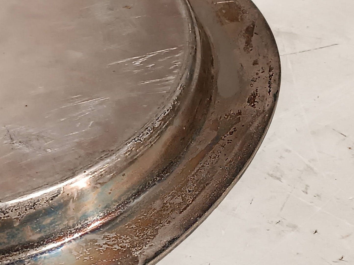 Vintage Glastonbury 503 Silver Serving Plate Art Deco 13" Diameter