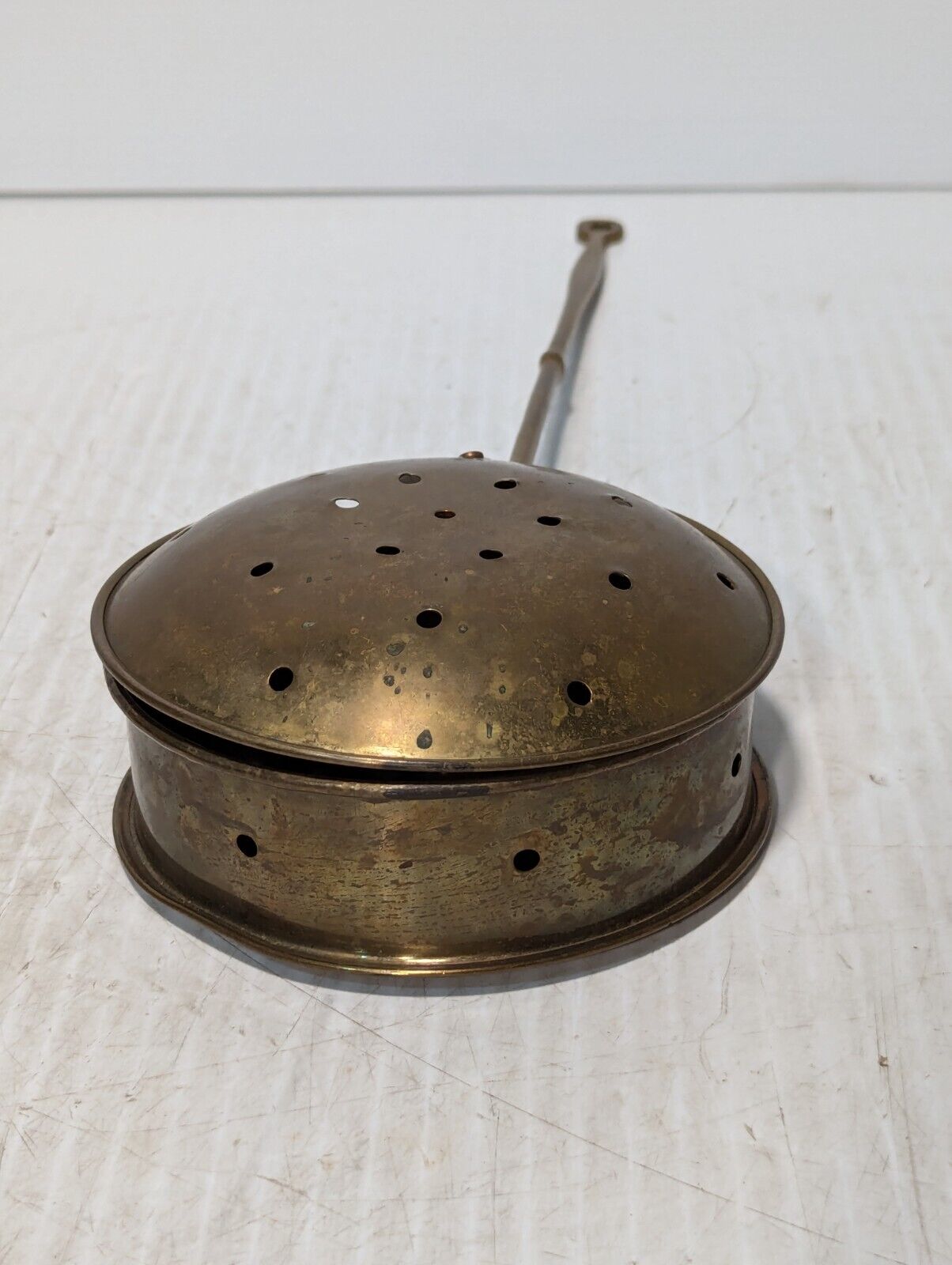 Brass Antique Bed Warmer, Vibrant Golden Color, Wall Hanging - Free Shipping