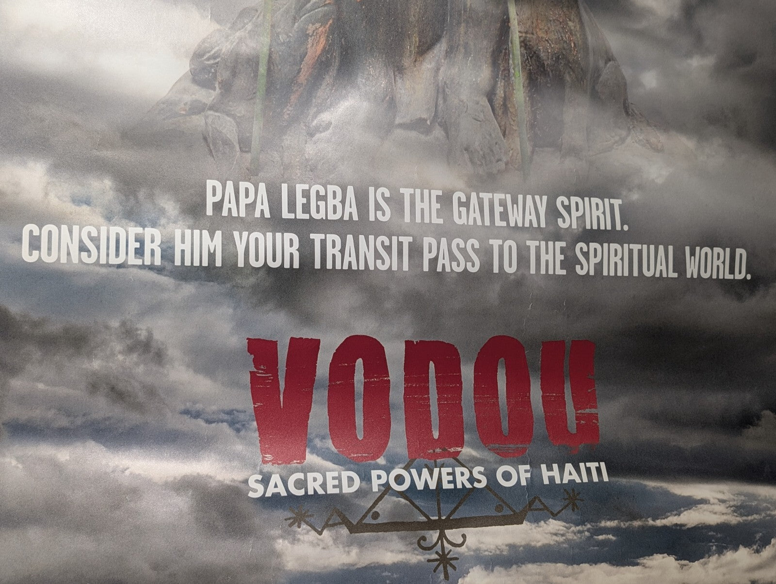 The Field Museum Chicago Bus Stop Advertisement Poster Haiti Voodoo Papa Legba